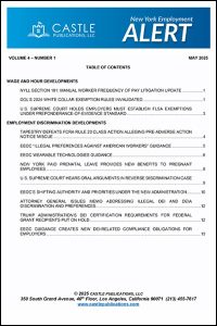 New York Employment ALERT Volume 4 (May 2025 - April 2026)